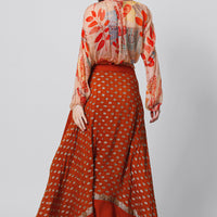 Ksenia Silk Wrap Skirt