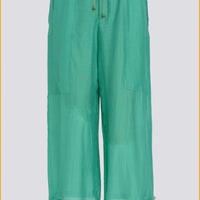 Ellen - Cotton Silk Solid Pants (6974664081604)