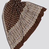 Meghan Jacquard Silk Shawl/ Scarf