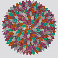 Lotus Motif Wool Rug