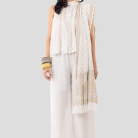 Meghan Jacquard Silk Shawl/ Scarf