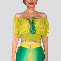 Karissa Silk Crop Top