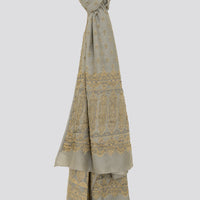 Meghan Jacquard Silk Shawl/ Scarf