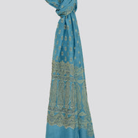 Meghan Jacquard Silk Shawl/ Scarf