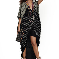 Annette Kaftan Silk Dress - Hand Cut Silk (2403167305833)
