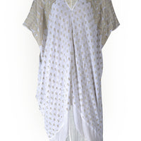 Annette Kaftan Silk Dress - Hand Cut Silk (2403167305833)