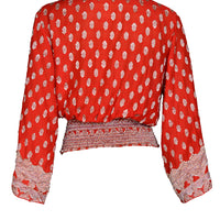 Erin - Hand Cut Silk Top (6698596237508)