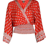 Erin - Hand Cut Silk Top (6698596237508)