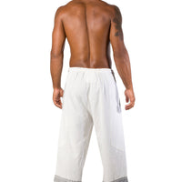 Eli - 100% Soft Cotton Drawstring Cropped Men's Pant (4493581025385)