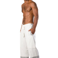 Eli - 100% Soft Cotton Drawstring Cropped Men's Pant (4493581025385)