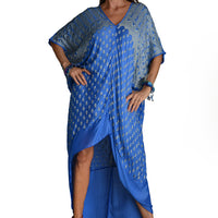 Annette Kaftan Silk Dress - Hand Cut Silk (2403167305833)