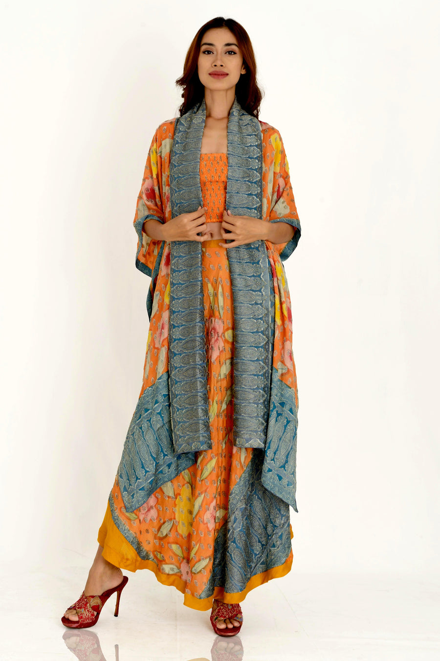 Maureen Silk Long Jacket (7392472629444)