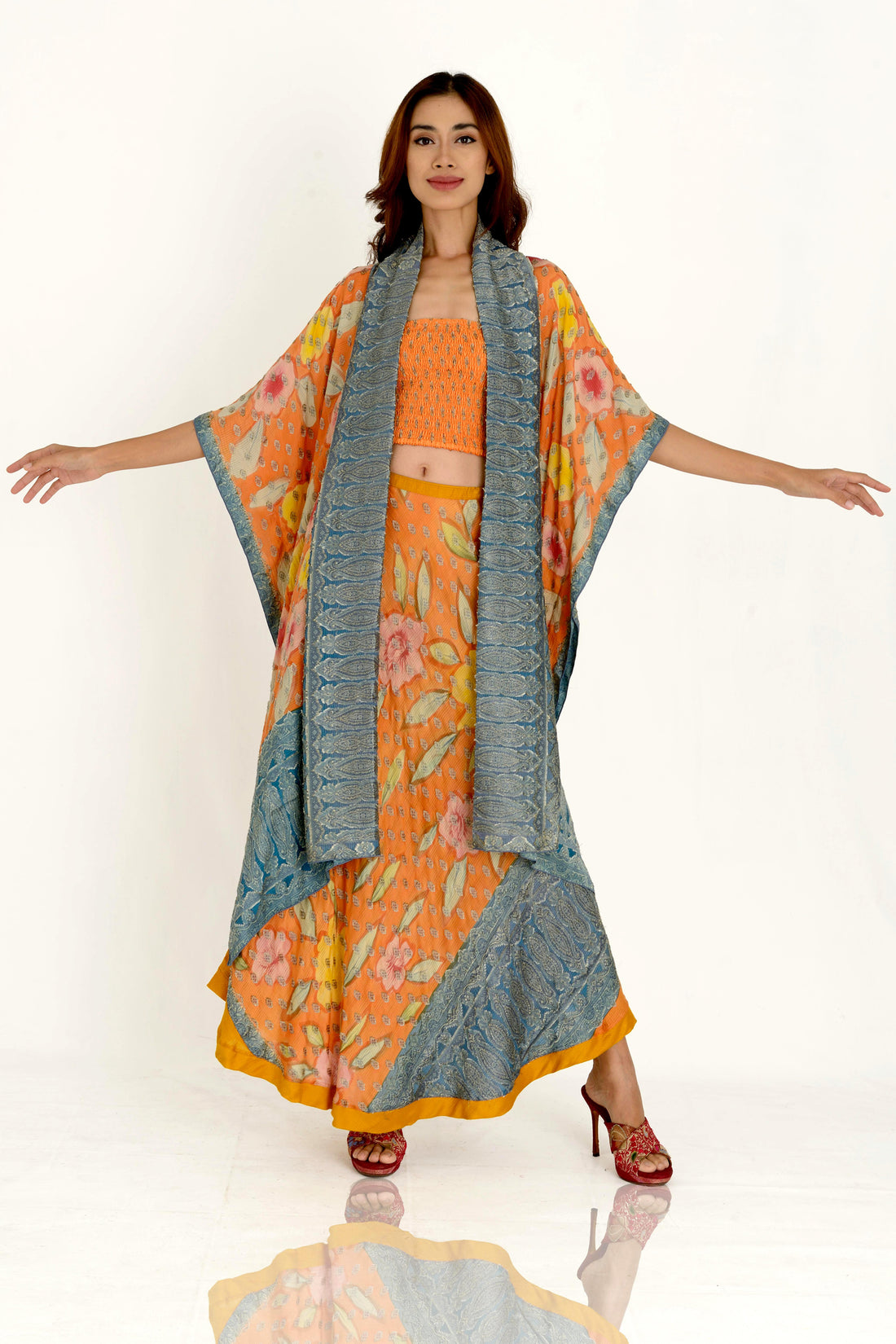 Maureen Silk Long Jacket (7392472629444)