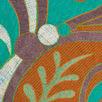 Abstract Botanical Wool Rug
