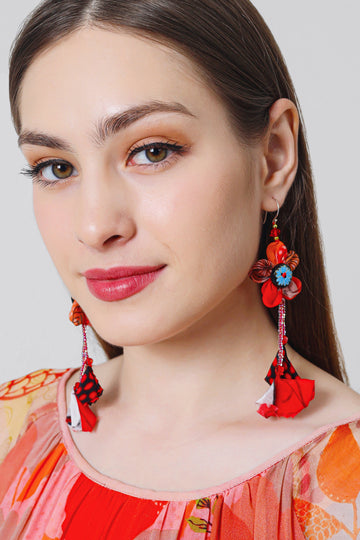 Sakura Tassel Earrings