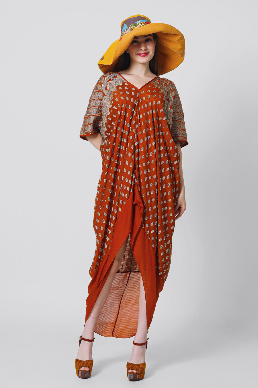 Annette Silk Kaftan Dress