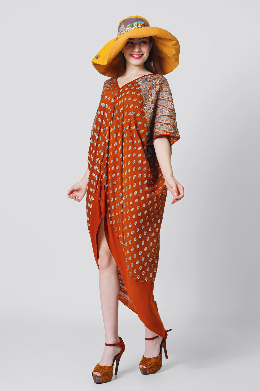 Annette Silk Kaftan Dress