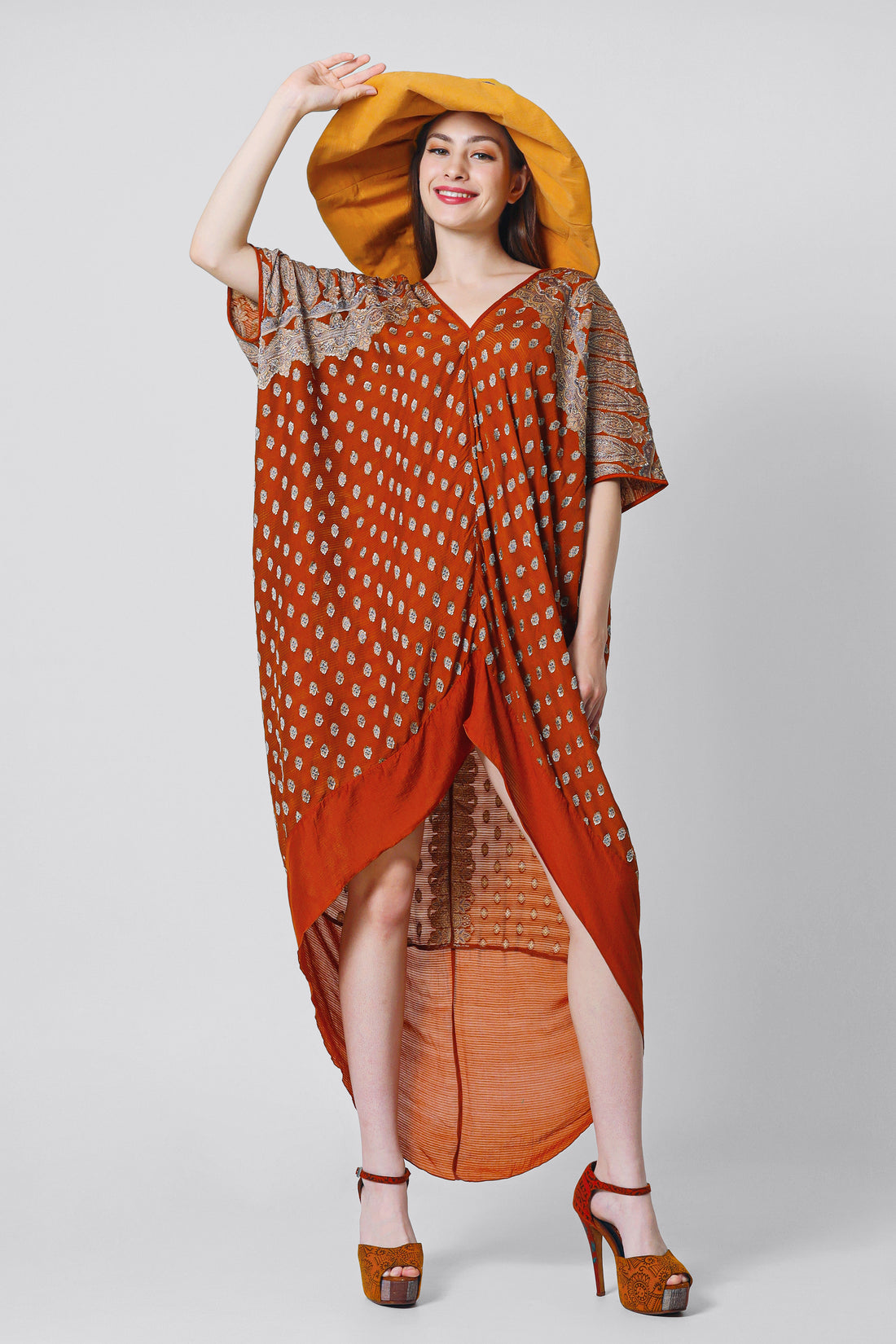 Annette Silk Kaftan Dress