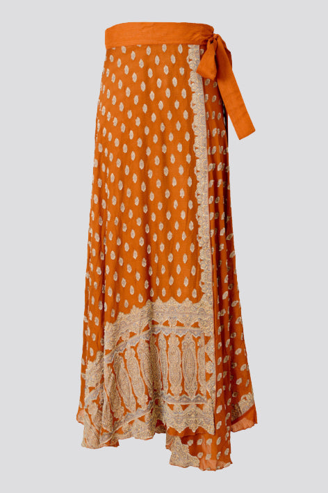 Ksenia Silk Wrap Skirt