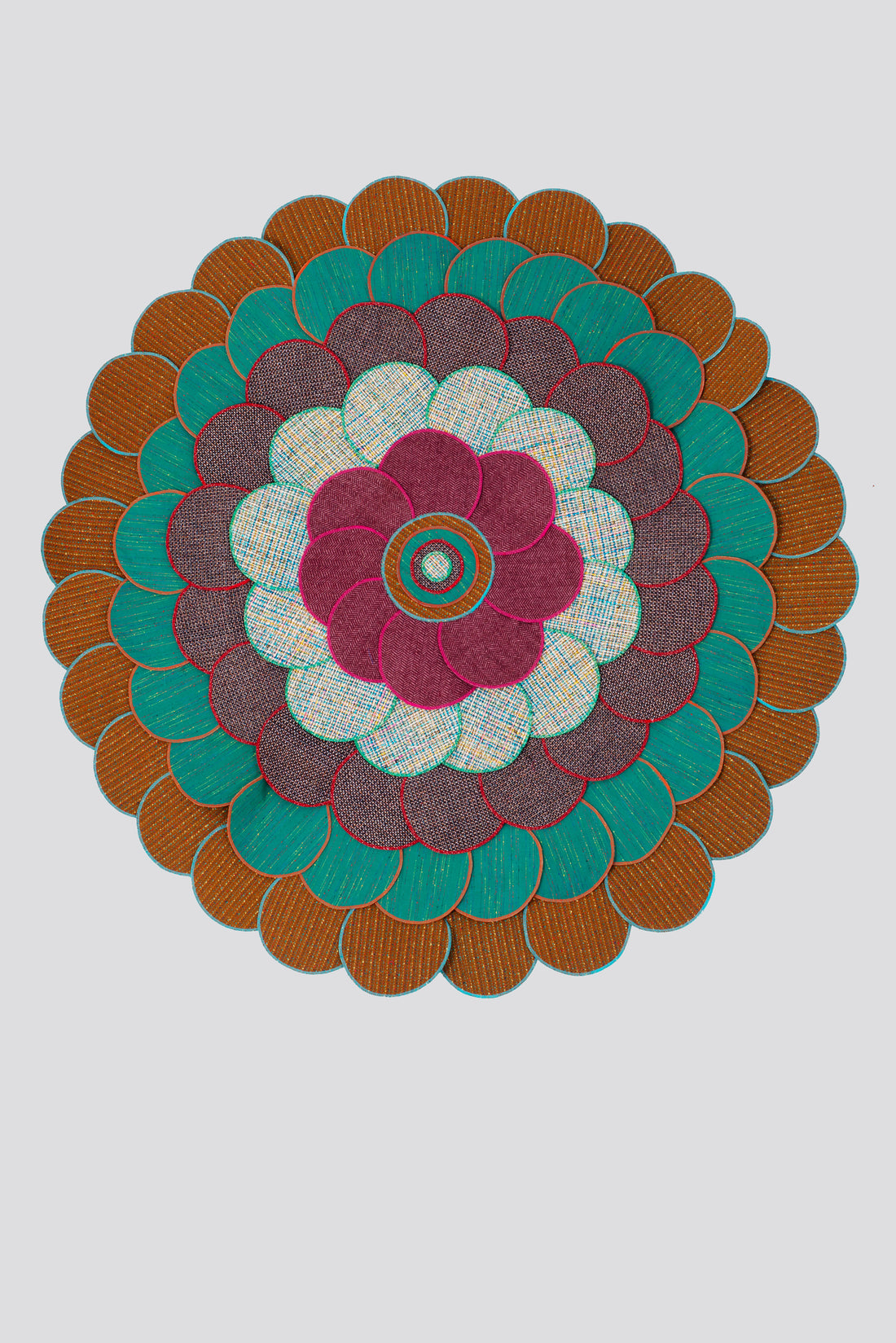 Rose Motif Wool Rug
