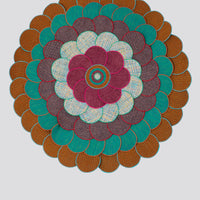Rose Motif Wool Rug
