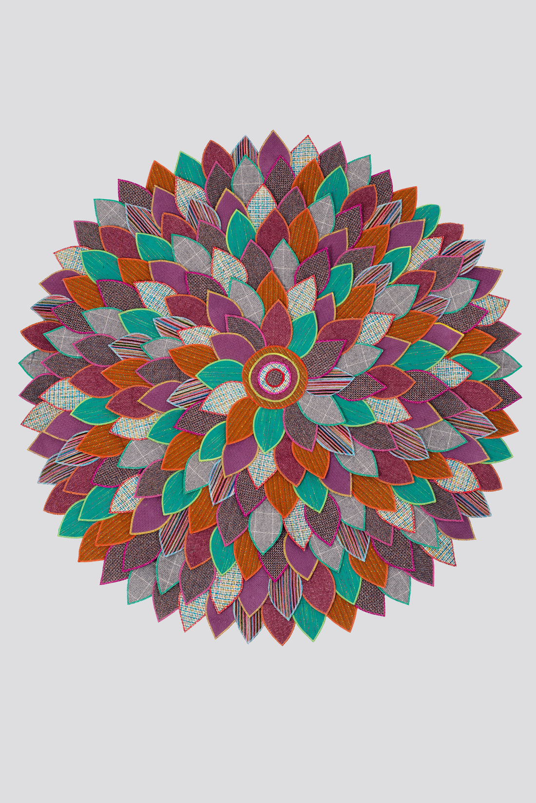 Lotus Motif Wool Rug