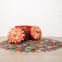 Lotus Motif Wool Rug