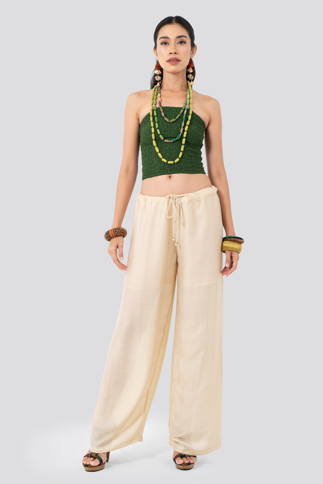 Shiya Silk Cotton Pants