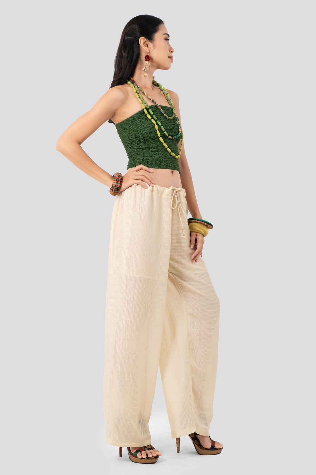 Shiya Silk Cotton Pants