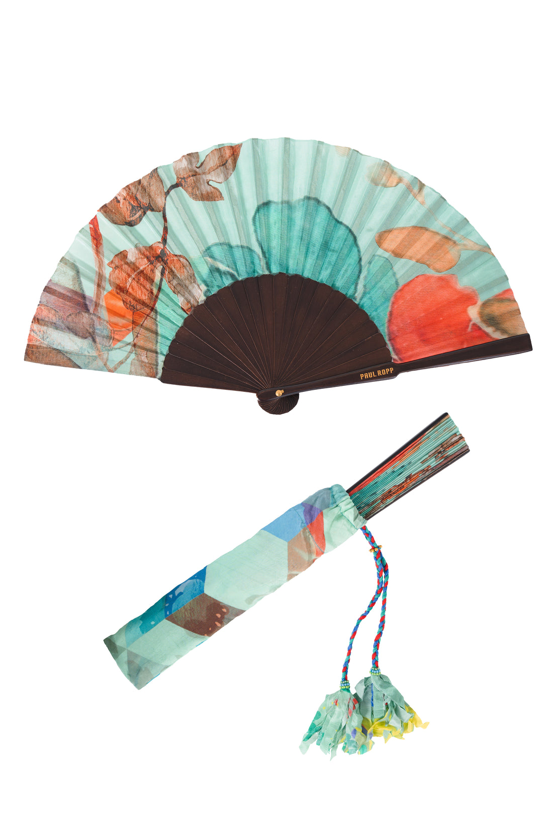 PR Hand Fan Mint Green - Large
