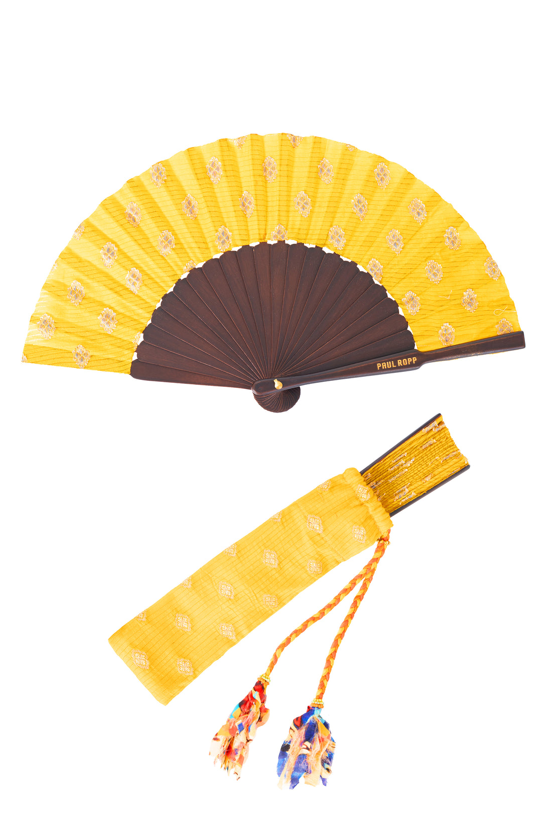 PR Hand Fan Yellow - Small
