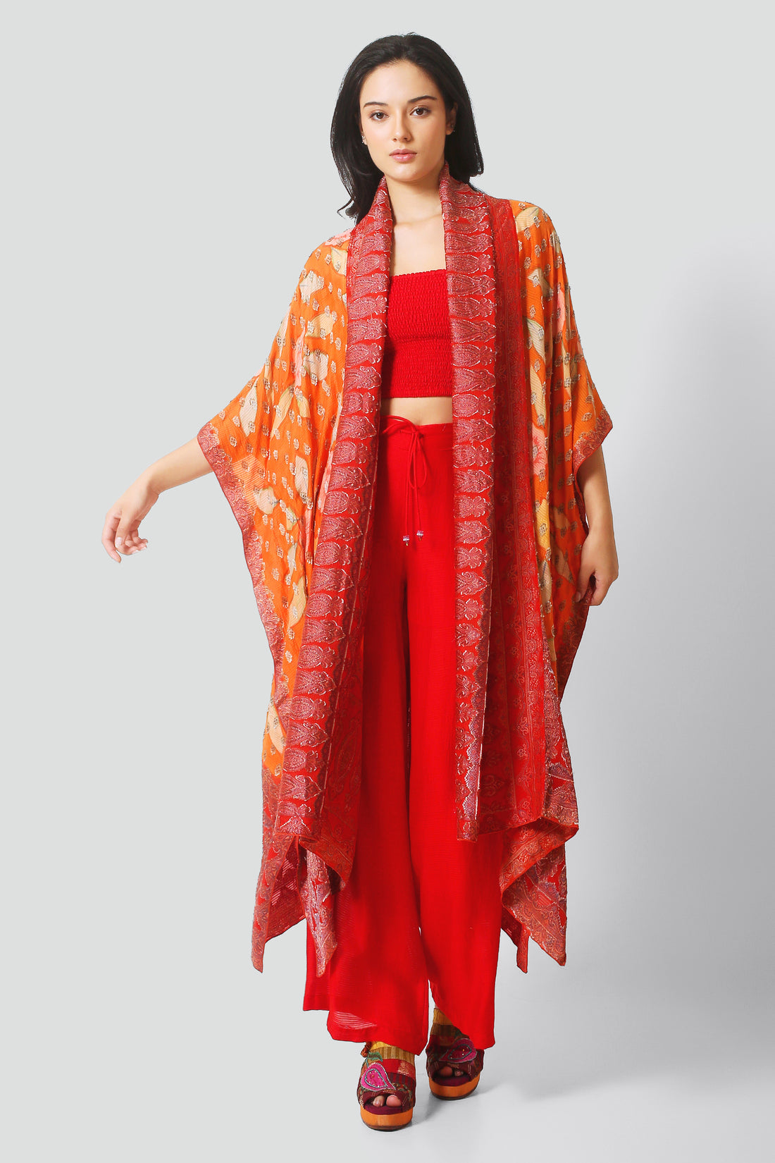 Maureen Silk Long Jacket (7392472629444)