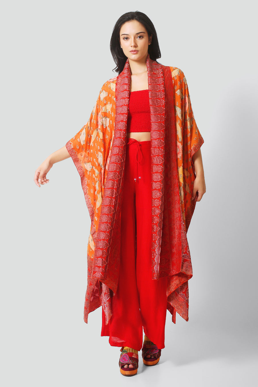 Maureen Silk Long Jacket (7392472629444)