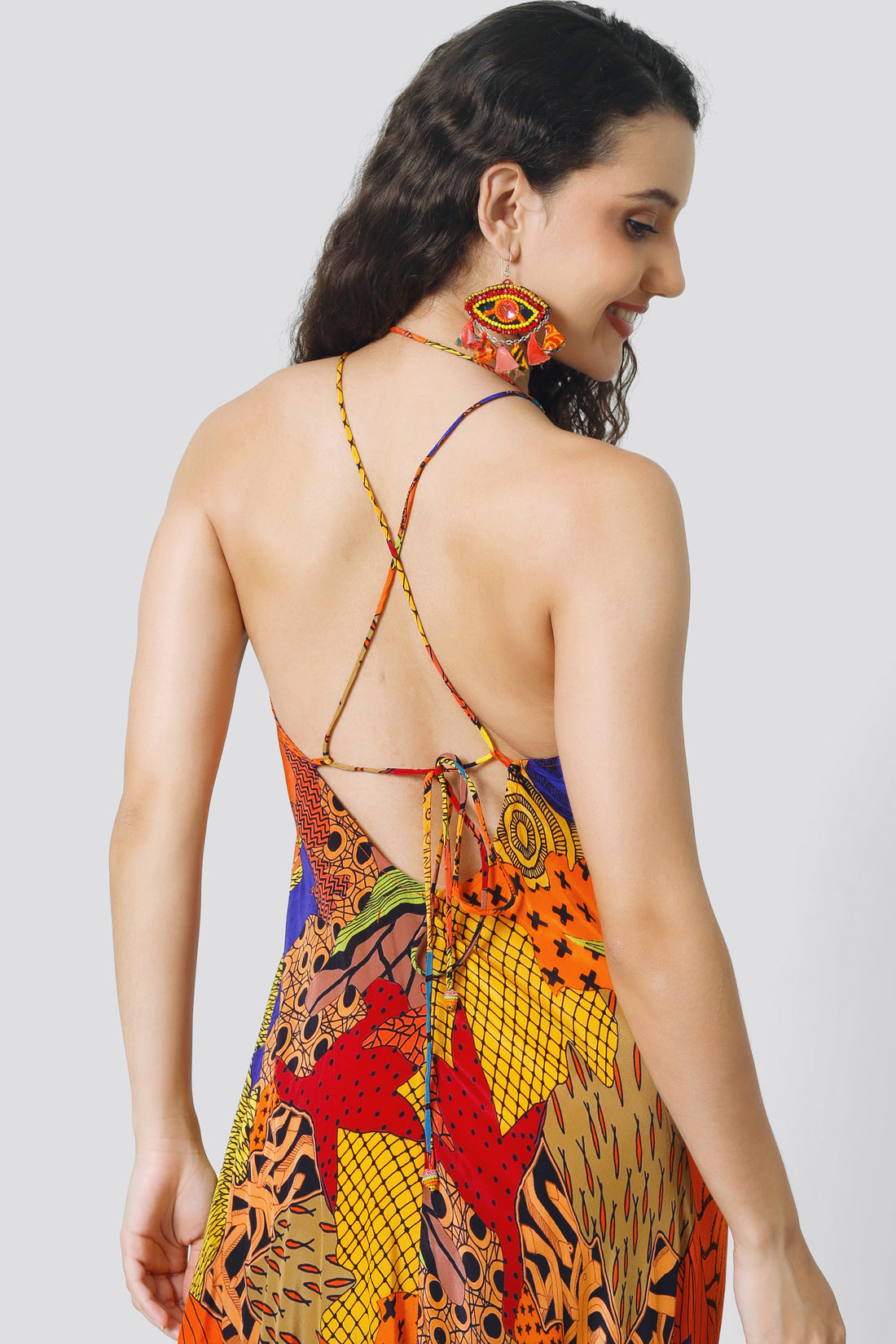 Charlene Dress Digital African Print Paul Ropp Charlene Dress Digital African Print Paul Ropp