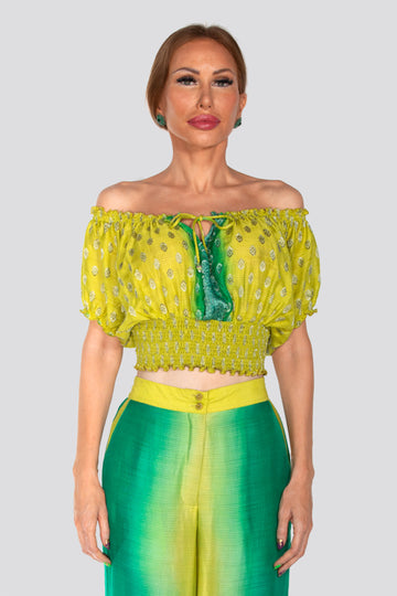 Karissa Silk Crop Top
