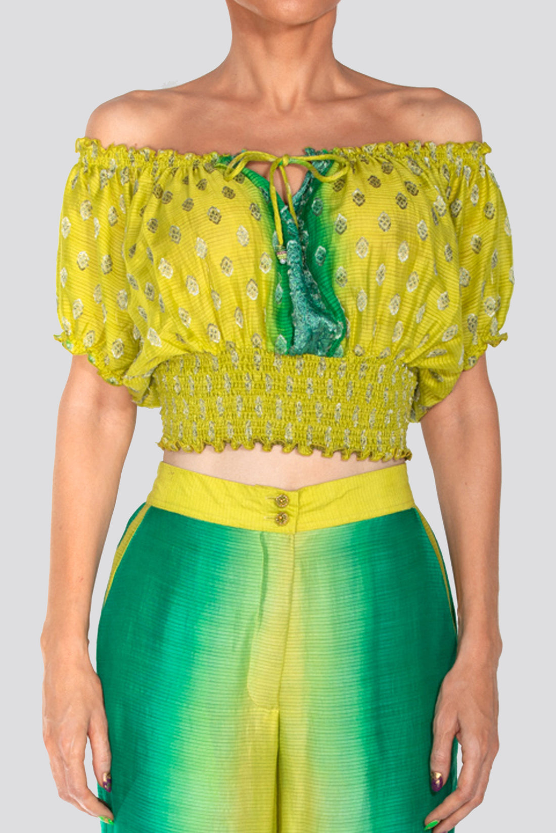 Karissa Silk Crop Top