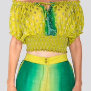 Karissa Silk Crop Top