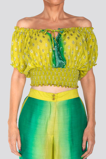 Karissa Silk Crop Top