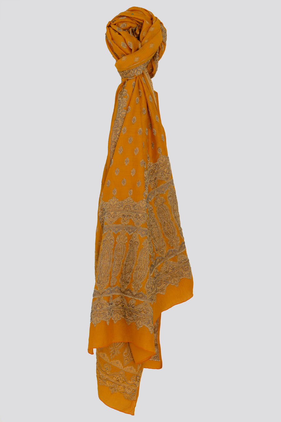 Meghan Jacquard Silk Shawl/ Scarf