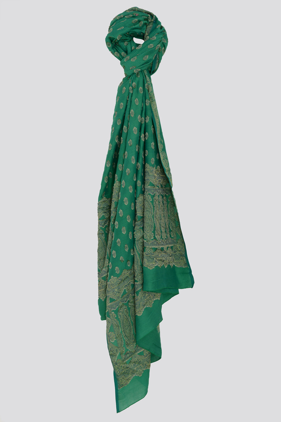 Meghan Jacquard Silk Shawl/ Scarf