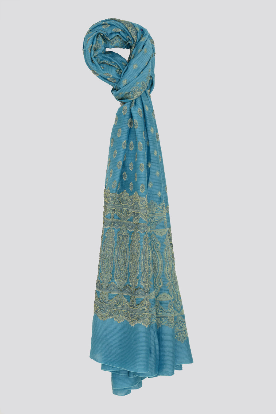 Meghan Jacquard Silk Shawl/ Scarf